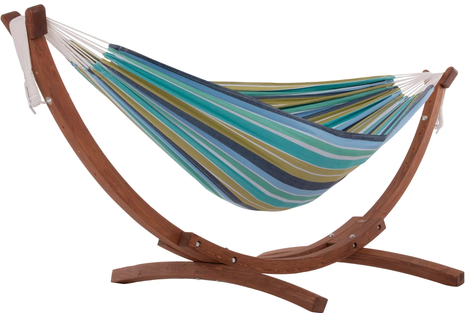 invoegen effectief Proberen Hangmatset Cayo Reef met houten standaard | Rainbow Hangmatten