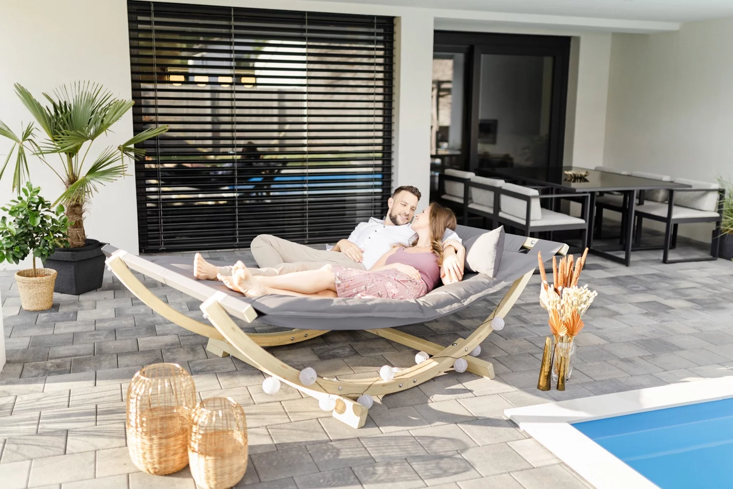Ordelijk Sluiting Berouw Lounge Bed XL antraciet incl. hoes | Rainbow Hangmatten